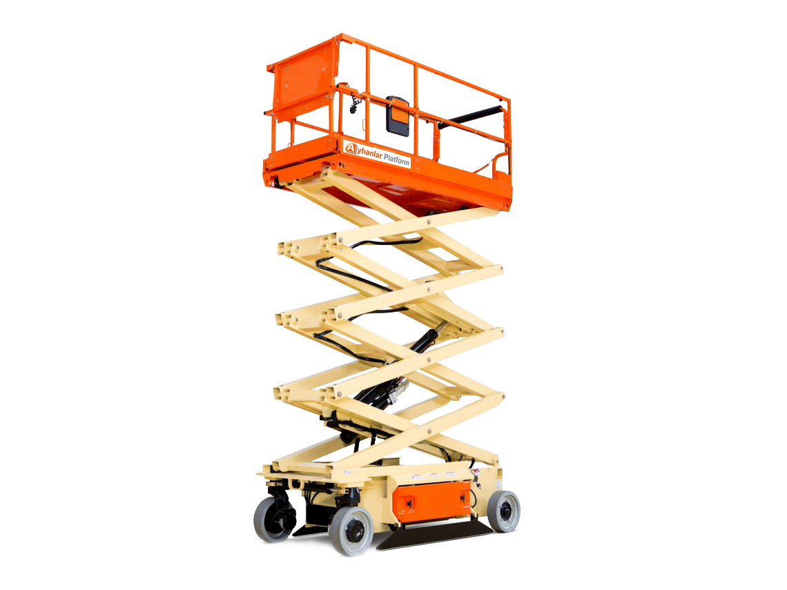 12m Battery-powered Scissor Lift.